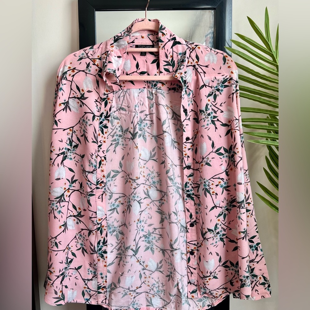 Topshop Pink/Green top